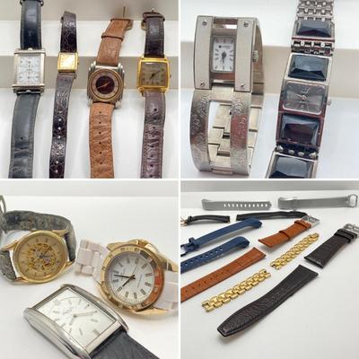 LOT 31: Watch and Watch Parts Collection - Seiko, Lucky, Anne Klein, Kenneth Cole and More