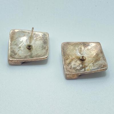 LOT 32: Two Pair of Sterling and Lapis Pierced Earrings
