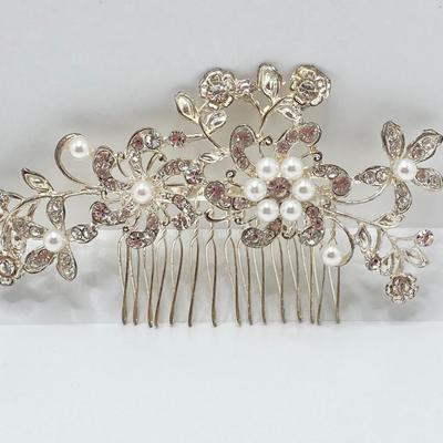 LOT 36: Collection of Pierced Dangle Earrings and Intricate Beaded / Stone Hair Combs