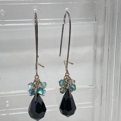 LOT 36: Collection of Pierced Dangle Earrings and Intricate Beaded / Stone Hair Combs