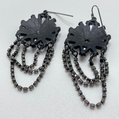 LOT 36: Collection of Pierced Dangle Earrings and Intricate Beaded / Stone Hair Combs