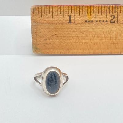 LOT 38: Sterling Ring Collection - Onyx, Hand Crafted and Faux Stone (Sizes 5.5 to 9)