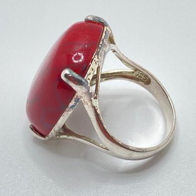 LOT 38: Sterling Ring Collection - Onyx, Hand Crafted and Faux Stone (Sizes 5.5 to 9)