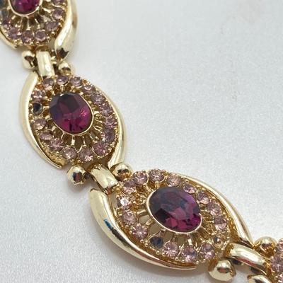 LOT 41: Aviva Stanoff Luxe Tribe Amethyst Bottle (14K Gold Plate), Faceted Glass Beads and More