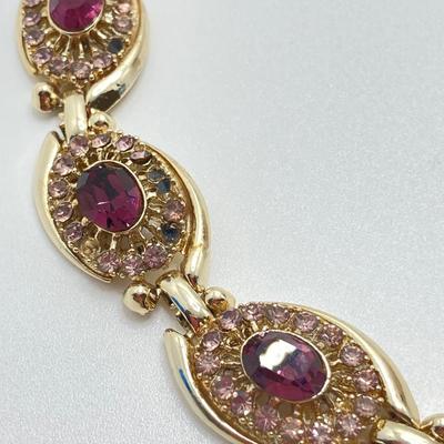 LOT 41: Aviva Stanoff Luxe Tribe Amethyst Bottle (14K Gold Plate), Faceted Glass Beads and More