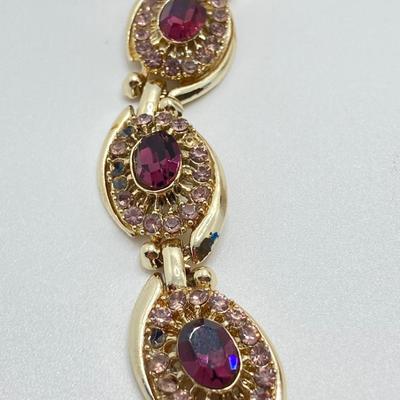 LOT 41: Aviva Stanoff Luxe Tribe Amethyst Bottle (14K Gold Plate), Faceted Glass Beads and More