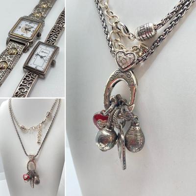 LOT 45: Brighton Jewelry Collection - Watches and Necklace