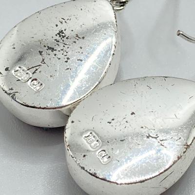 LOT 49: Three Pair of Druzy Style Pierced Earrings - (One 925 Cultured Pearl Druzy Included)