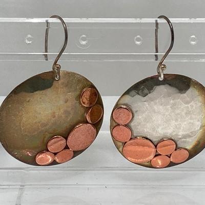 LOT 50: Sterling Pierced Earrings - Jold'en, Midwest Amber Gem, Molded Glass and More