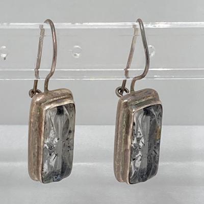 LOT 50: Sterling Pierced Earrings - Jold'en, Midwest Amber Gem, Molded Glass and More