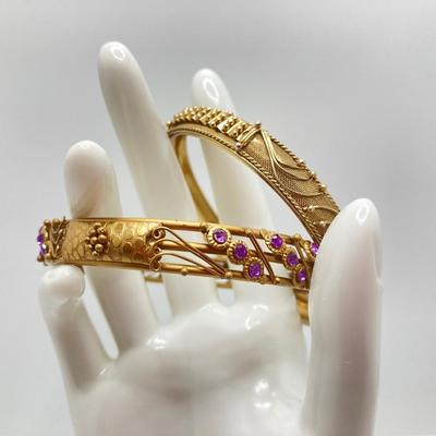 LOT 109: Collection of Beautiful Bangle Bracelets