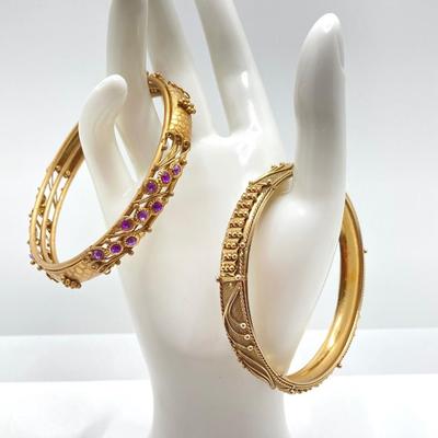 LOT 109: Collection of Beautiful Bangle Bracelets