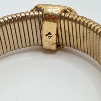 LOT 110: Metropolitan Museum of Art Watch, Van Dell Gold Filled Screw Back Earrings and Gold Tone Chain Link Rhinestone Necklace and More