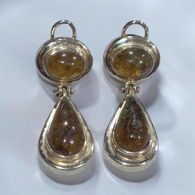 14k Yellow Gold Tear Drop Earrings