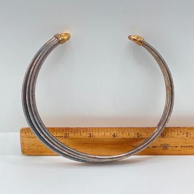 LOT 111: Vintage Sterling Collar Choker Necklace - TW 84.2g