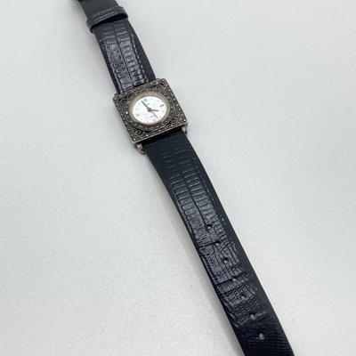 LOT 114: Collection of Vintage Brooch / Pins and Boma Mother of Pearl Marcasite Watch