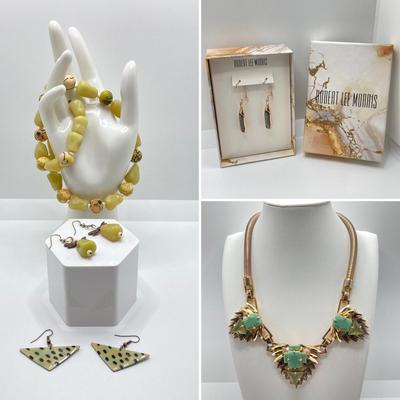 LOT 123: Vince Camuto Necklace, Robert Lee Morris Soho Earrings, Viva Bead Jewelry and More