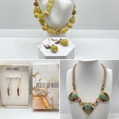 LOT 123: Vince Camuto Necklace, Robert Lee Morris Soho Earrings, Viva Bead Jewelry and More