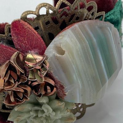 LOT 124: Vintage Jewelry Collection - Lacquer Bangle Bracelets, Hand Crafted Jewelry, Bangle Bracelets, Pierced Earrings and More