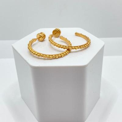 LOT 125: JV (Julie Vos) Hoop and Charm Pierced Earrings