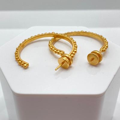 LOT 125: JV (Julie Vos) Hoop and Charm Pierced Earrings