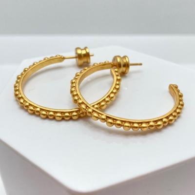 LOT 125: JV (Julie Vos) Hoop and Charm Pierced Earrings