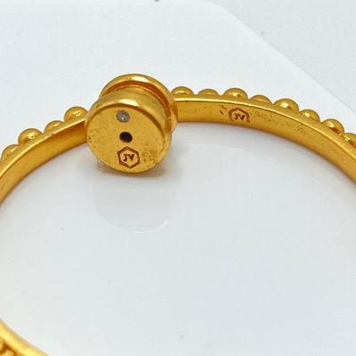 LOT 125: JV (Julie Vos) Hoop and Charm Pierced Earrings