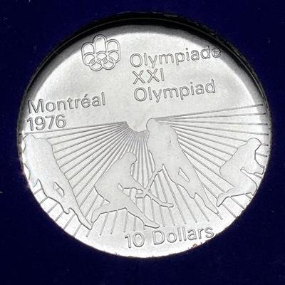 LOT 126: 1976 Olympic Special Commemorative Coins - Silver Canadian Coins and Collector Case