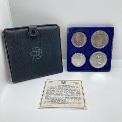 LOT 126: 1976 Olympic Special Commemorative Coins - Silver Canadian Coins and Collector Case
