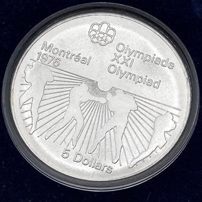 LOT 126: 1976 Olympic Special Commemorative Coins - Silver Canadian Coins and Collector Case