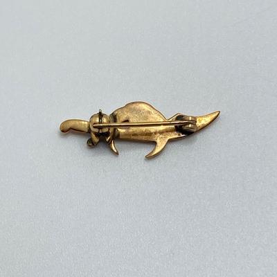 LOT 127: Antique 1909 Order of the Eastern Star Queen Esther Large Eastern Star Medal Pin with Small Enamel Free Mason Collar Pin in...