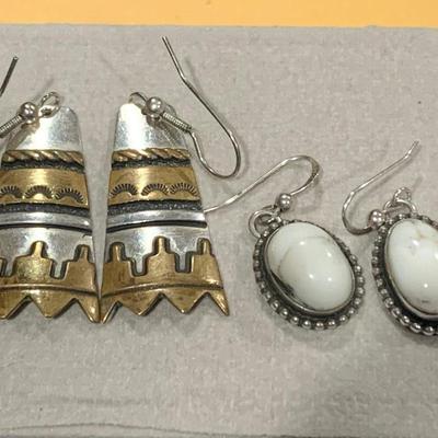 Signed Sterling Earrings - Thomas Singer & Elizabeth Guerrero