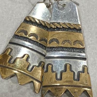 Signed Sterling Earrings - Thomas Singer & Elizabeth Guerrero