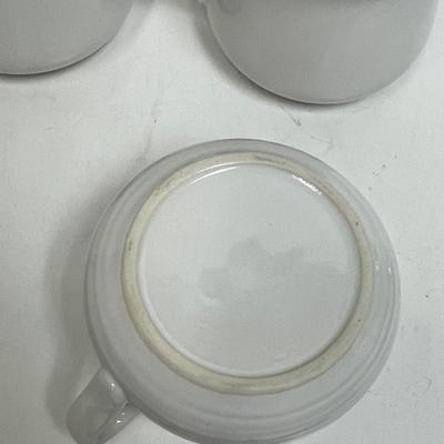 Retro 1970's Ceramic Soup Bowls with a different recipe on the side, set of 4 - Onion, Mushroom, Chicken, Tomato