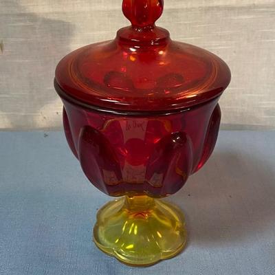 Amberina Candy Dish