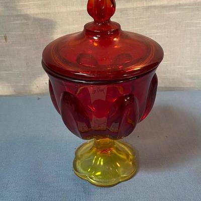 Amberina Candy Dish