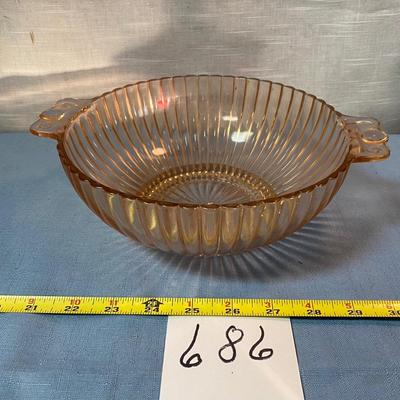 Queen Mary Pink Depression Bowl