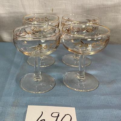 Vintage Champagne Glasses
