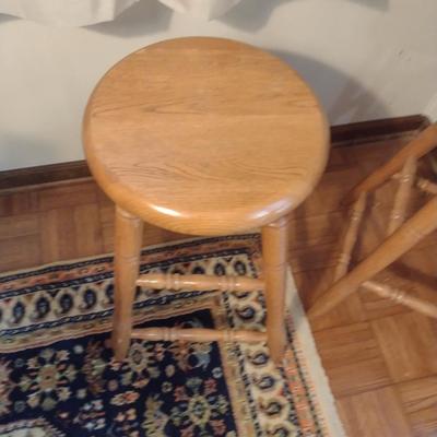 Pair of Wooden Stools