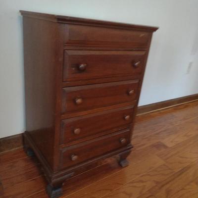 Petite Four Drawer Chest- Approx 17" x 13 1/2" x 26 1/2" Tall