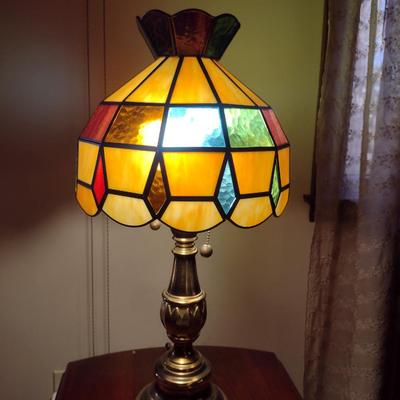 Tiffany Style Stained Glass Table Top Lamp (Choice B)