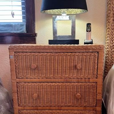 Rattan Bedroom Set: Can be broken into individual pieces for sal