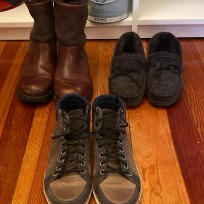 Men’s Ugg work boots, Overland slippers, Bull Boxer leather high top shoes
