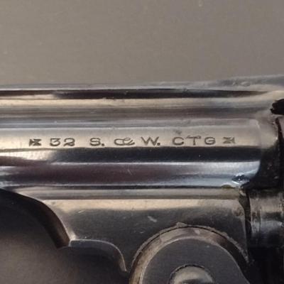 Antique Smith & Wesson .32 CTG Double Action 5 Cylinder Revolver Patent Dates 1880, 1882, 1886