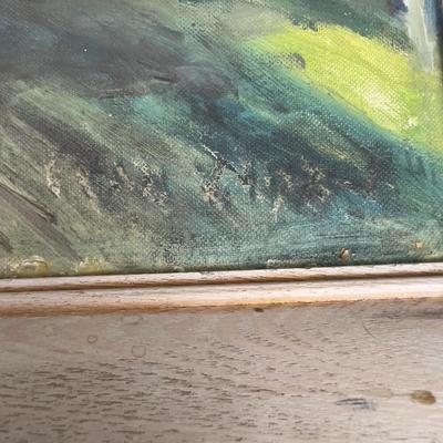 Oil on Canvas Board " Country Lane" 