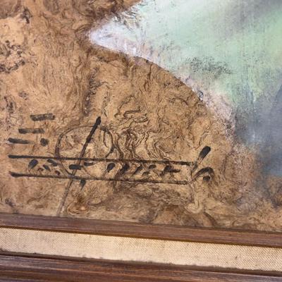Don Quixote Mixed Medi on Board Signed