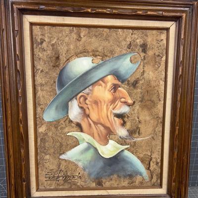 Don Quixote Mixed Medi on Board Signed