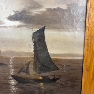 "Sunset on the Sea" 1950, Manila 