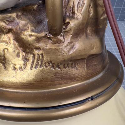 L&F Moreau Lamps pair Signed Hollywood Regency Style