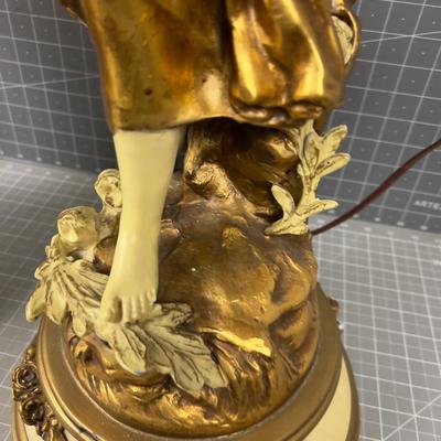 L&F Moreau Lamps pair Signed Hollywood Regency Style